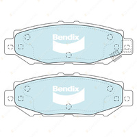 4pcs Bendix Rear HD Brake Pads for Lexus GS JZS160 SC Soarer UZZ40 RWD