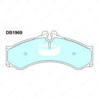 4pcs Bendix Rear HD Brake Pads for Volkswagen LT 28 35 46 2D Perrot Disc