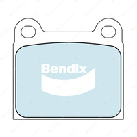 4pcs Bendix Rear HD Brake Pads for Mercedes Benz Kombi S123 W123 SL R107 C107