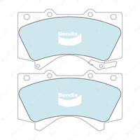 4pcs Bendix Front HD Brake Pads for Lexus LX570 J2 5.7L AWD SUV 2007-On