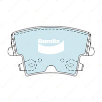 Bendix Rear HD Brake Pads for Dodge Challenger 5.7L 6.2L 6.4L 2010-2023 BR5 BR6