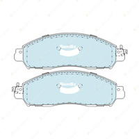 4pcs Bendix Front HD Brake Pads for Nissan Leaf Electric ZE1 Serena C27 2016-On