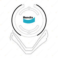 Bendix Park Hand Brake Shoe for Ford Territory SX SY SZ 2.7 4.0 2004 - 2016
