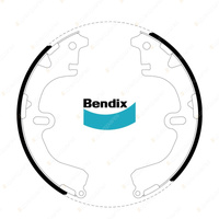 4Pcs Bendix Rear Brake Shoes for Toyota Corolla E11 1.8 FWD 1997-2002