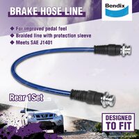 1 Set Bendix Rear ULT 4WD Brake Hose Kit for Toyota Land Cruiser Prado J15 09-On