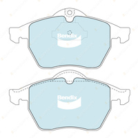 8Pcs Front + Rear Bendix Euro Brake Pads Set for Saab 9-5 YS3E 2.3 T 125 169 kW