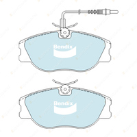 8Pcs F + R Bendix Euro Brake Pads Set for Citroen Xsara N1 N7 2.0 16V 97 kW