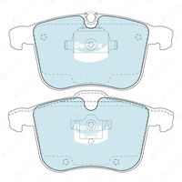 8Pcs Front + Rear Bendix Euro Brake Pads Set for Holden Vectra ZC 3.2 i 155 kW