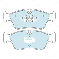 8Pcs Front + Rear Bendix Euro Brake Pads Set for BMW 3 318 i 320 i E90 RWD