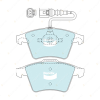 8Pcs F + R Bendix Euro Brake Pads Set for Volkswagen Transporter 7EA 7EH 7HA 7HH