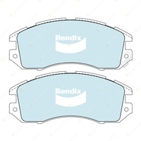8pcs F + R Bendix ULT+ Brake Pads Set for Subaru Impreza GC GC5 GC6 GF GF5 GF6