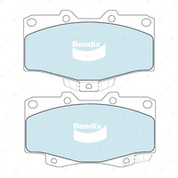8Pcs F + R Bendix 4WD Brake Pads Set for Toyota Land Cruiser RZJ95 KZJ VZJ 90 95