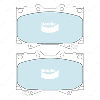 8Pcs Bendix 4WD Brake Pads Set for Toyota Land Cruiser HZJ 75RP VDJ 76 78 79R