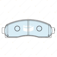 8Pcs Front + Rear Bendix 4WD Brake Pads Set for Ford Explorer UT UX UZ 4.0