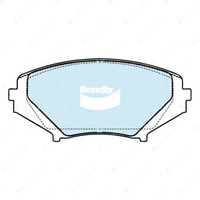 8Pcs Bendix GCT Brake Pads Set for Mazda RX-8 SE17 1.3 141 158 170 177 kW