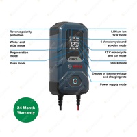 Bosch C-line Battery Charger for 12V Lithiumion & 6-12V Lead Acid Batteries