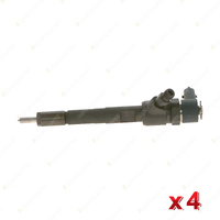 4 x Bosch Common Rail Injectors for Fiat 500 Pop Lounge Grande Punto Dynamic I4
