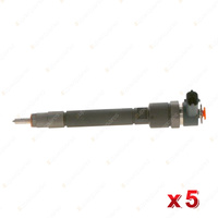 5 x Bosch Common Rail Injectors for Volvo C30 S40 S80 XC90 D5 P2 P3 2.4 I5 06-15