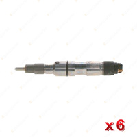 6 x Bosch Common Rail Injectors for MAN TGM 13.290 15.290 18.340 6.9L I6 07-On
