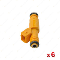 6Pcs Bosch Fuel Injectors for Volvo 960 965 S90 964 V90 965 2.9L 6cyl 1994-1998