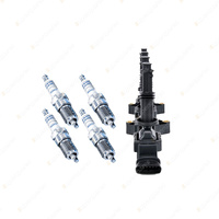 Bosch 4 Spark Plug+Ignition Coil for Holden Astra AH AHL08 AHL67 2.2L I4 06-08