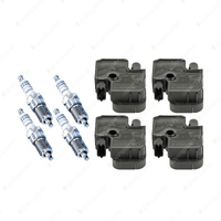 Bosch 4 Spark Plugs+4 Ignition Coils for Mercedes Benz A150 A170 A200 W169 B200