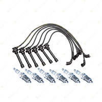 Bosch 6 Spark Plugs + Lead Kit for Mitsubishi Legnum EA5W EC5W 2.5L V6