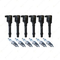 Bosch 6 Spark Plugs+6 Ignition Coils for Ford Territory SY 4.0L I6 245KW 06-11