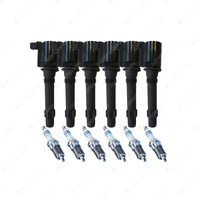 Bosch 6 Spark Plugs+6 Ignition Coils for Ford Fairlane Falcon BA BF Territory SX