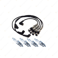 Bosch 4 Spark Plugs+Lead Kit for Audi A3 8L 8P 1.6L I4 8V 75KW 2000-2011