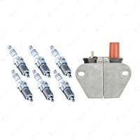Bosch 6 Spark Plugs+Ignition Coil for Mercedes Benz 300CE C124 W124 3.0L I6