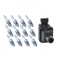 Bosch 12 Spark Plugs+Ignition Coil for Mercedes Benz CL600 S600L SL600 6.0L V12