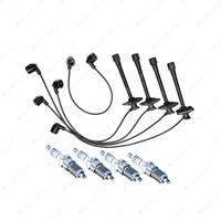 Bosch 4 Spark Plugs+Lead Kit for Toyota Corona ST180R ST180 1.8 I4 78KW 89-91