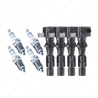 Bosch 4 Spark Plugs+4 Ignition Coils for Mazda 6 GH GH5P GH GH5S GH5W 2.5L I4