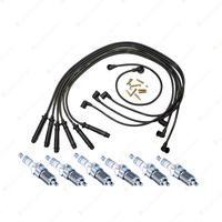 Bosch 6 Spark Plugs+Lead Kit for BMW 320i 520i 520iA E30 E21 E28 2.0L 2.3L I6