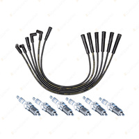Bosch 6 Spark Plugs+Lead Kit for Ford Fairlane LTD AU1 4.0L I6 12V 98-00