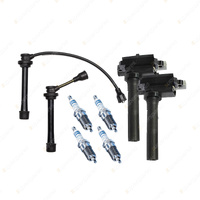 Bosch 4 Spark Plugs 2 Coils Lead Kit for Suzuki Swift ZC11S ZD11S 1.3L I4 67KW