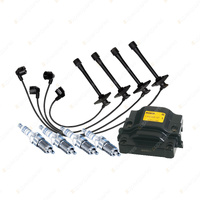 Bosch 4 Spark Plugs Coil Lead Kit for Holden Apollo JM JP 2.2L I4 93KW 93-97