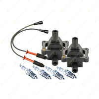 Bosch 4 Spark Plugs 2 Coils Lead Kit for Mercedes Benz Vito 113 638 2.0L I4