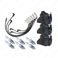 Bosch 6 Spark Plugs 3 Coil Lead Kit for Holden Commodore VT VS Caprice Statesman