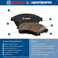 4Pcs Front Bosch Disc Brake Pads for Isuzu ELF NKR NKS NHR NKR NPR 6 7 2.5L 2.7L