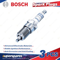 3Pcs Bosch Nickel Spark Plugs for Daihatsu Hijet Van 3Cyl 0.7L 01/1994-12/1995