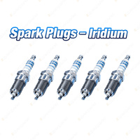 5 x Bosch Iridium Spark Plugs for VW Golf MKIV 1J1 Passat 3B3 3B6 Bora 1J2 2.3L