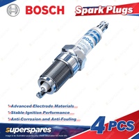 4Pcs Bosch Double Iridium Spark Plugs for Hyundai iMax H-1 TQ 2.4L 4Cyl G4KG L4