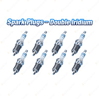 8 Bosch Double Iridium Spark Plugs for Jaguar F-Type X152 XF XFR X250 XJ XK XKR