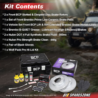 Brembo+BCP 4WD Front Brake Upgrade Kit for Mitsubishi Pajero NJ NK NL 2.8L