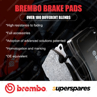 4 Rear Brembo Brake Pads for Abarth 500 595 695 312 500C 595C 695C 312 Electric
