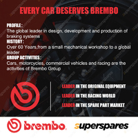 2x Front Brembo Disc Brake Rotors for Bedford Astramax 560 Box 1.6L 1.7L