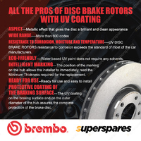 2x Front Brembo UV Coated Disc Brake Rotors for Citroen C5 RW C-MAX OD 304mm ATE