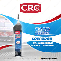 CRC RTV Silicone Black 184g - Heavy Duty Industrial Gasket Sealant Filling Gap